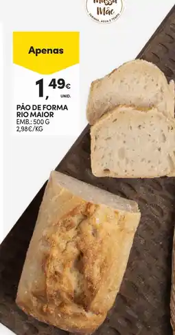 Continente Pão de forma rio maior promoção