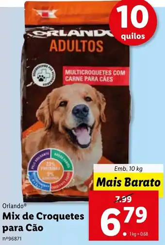 Lidl Orlanda Mix de Croquetes para Cão 10kg promoção