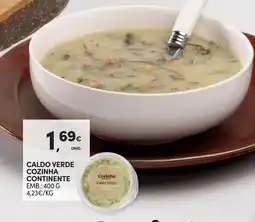 Continente Caldo verde cozinha continente promoção