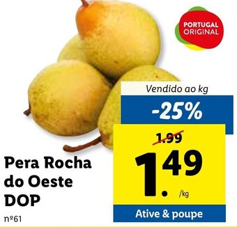 Lidl Pera Rocha do Oeste DOP promoção
