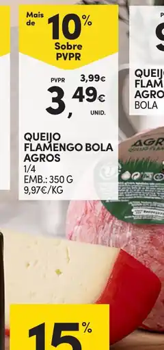 Continente Queijo flamengo bola agros promoção