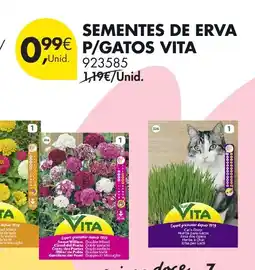 Pingo Doce Sementes de erva p/gatos vita promoção