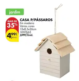 Pingo Doce Casa p/pássaros promoção