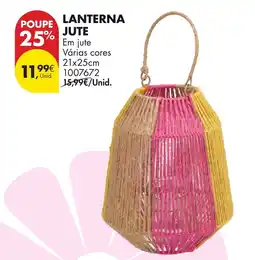 Pingo Doce Lanterna jute promoção