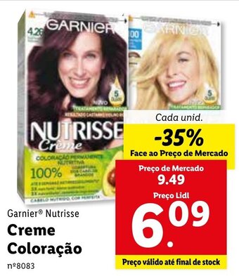 Lidl Garnier Nutrisse Creme Coloração promoção