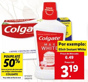 Lidl Colgate Elixir Instant White promoção