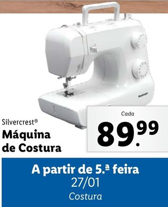 Lidl Silvercrest Máquina de Costura promoção
