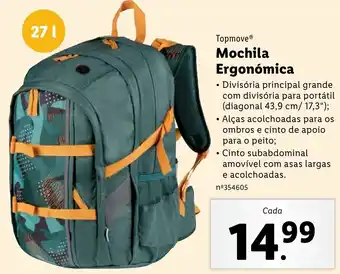 Lidl Topmove Mochila Ergonómica 27L promoção