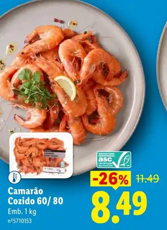 Camarão Cozido 60/80