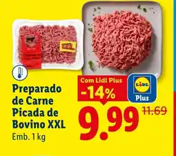 Lidl Preparado de Carne Picada de Bovino XXL promoção