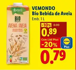 Lidl VEMONDO Bio Bebida de Aveia promoção