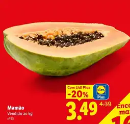 Lidl Mamão promoção