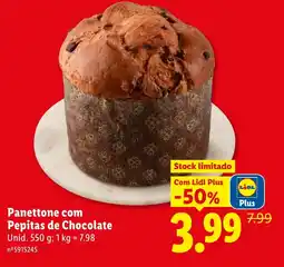 Lidl Panettone com Pepitas de Chocolate promoção