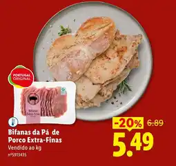 Lidl Bifanas da Pá de Porco Extra-Finas promoção