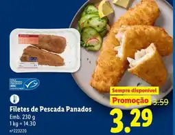 Lidl Filetes de Pescada Panados promoção