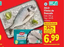 Lidl IGLO Filetes de Dourada promoção