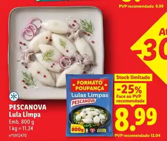 Lidl PESCANOVA Lula Limpa promoção