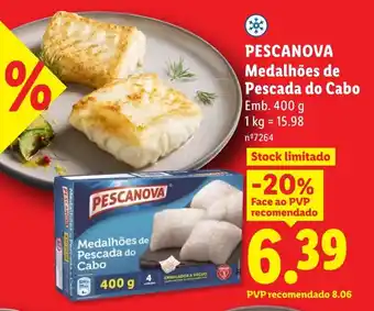Lidl PESCANOVA Medalhões de Pescada do Cabo promoção