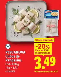 Lidl PESCANOVA Cubos de Pangasius promoção