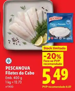 Lidl PESCANOVA Filetes do Cabo promoção