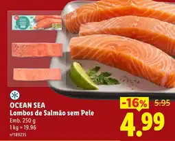 Lidl OCEAN SEA Lombos de Salmão sem Pele promoção