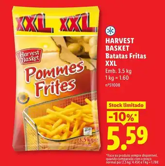 Lidl HARVEST BASKET Batatas Fritas XXL promoção