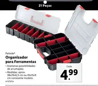 Lidl Parkside Organizador para Ferramentas promoção