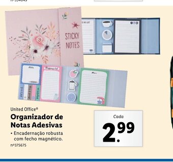 Lidl United Office Organizador de Notas Adesivas promoção