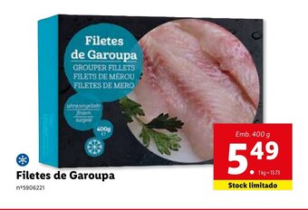 Lidl Filetes de Garoupa promoção