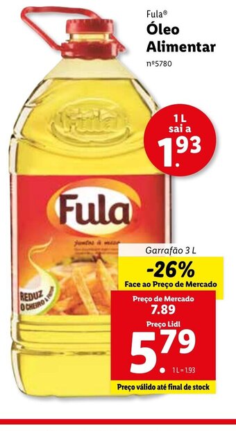 Lidl Fula Óleo Alimentar promoção