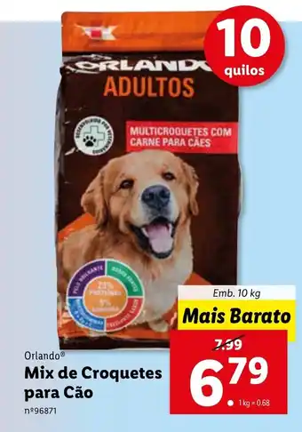 Lidl Orlando Mix de Croquetes para Cão promoção