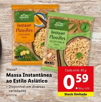 Lidl Vitasia Massa Instantânea ao Estilo Asiático promoção