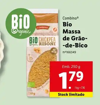 Lidl Combino Bio Massa de Grão-de-Bico promoção