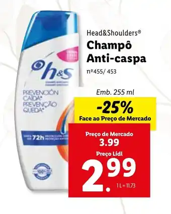 Lidl Head&Shoulders Champo Anti-Caspa promoção