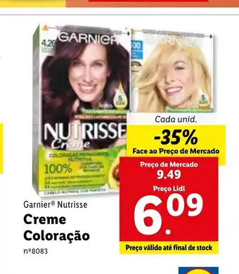 Lidl Garnier Nutrisse Creme Coloração promoção