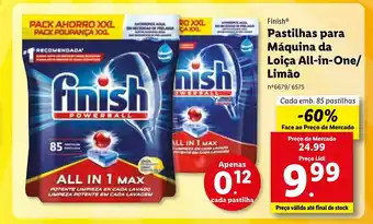 Lidl Finish Pastilhas Para Maquina da Loica All-in-One / Limao promoção
