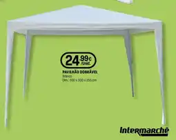 Intermarché Pavilhão dobrável branco promoção