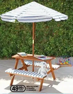 Intermarché Mesa de picnic c/ chapeu p/crianças promoção