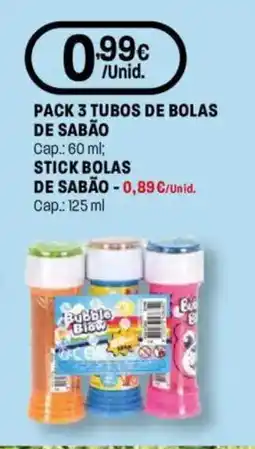 Intermarché Pack 3 tubos de bolas de sabão promoção