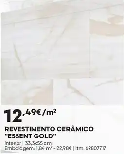 Bricomarché Revestimento cerâmico "essent gold" promoção