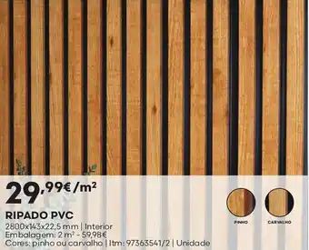 Bricomarché Ripado pvc promoção