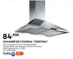 Bricomarché Chaminé de cozinha "certosa" promoção
