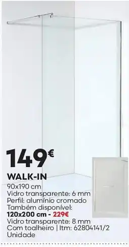 Bricomarché Walk-in 90x190 cm promoção