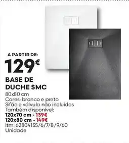 Bricomarché Base de duche smc 80x80 cm promoção
