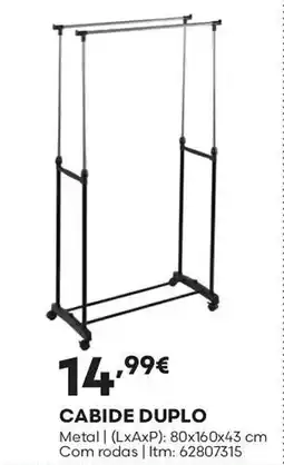 Bricomarché Cabide duplo promoção