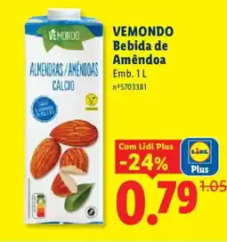 Lidl VEMONDO Bebida de Amêndoa promoção
