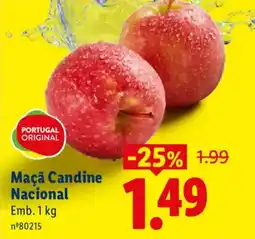 Lidl Maçã Candine Nacional promoção