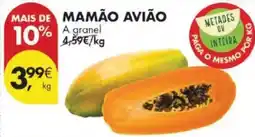 Pingo Doce Mamão avião promoção