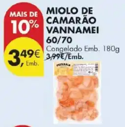 Pingo Doce Mais de miolo de camarão vannamei 60/70 promoção