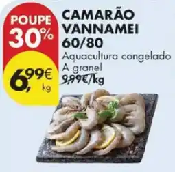 Pingo Doce Camarão vannamei 60/80 promoção